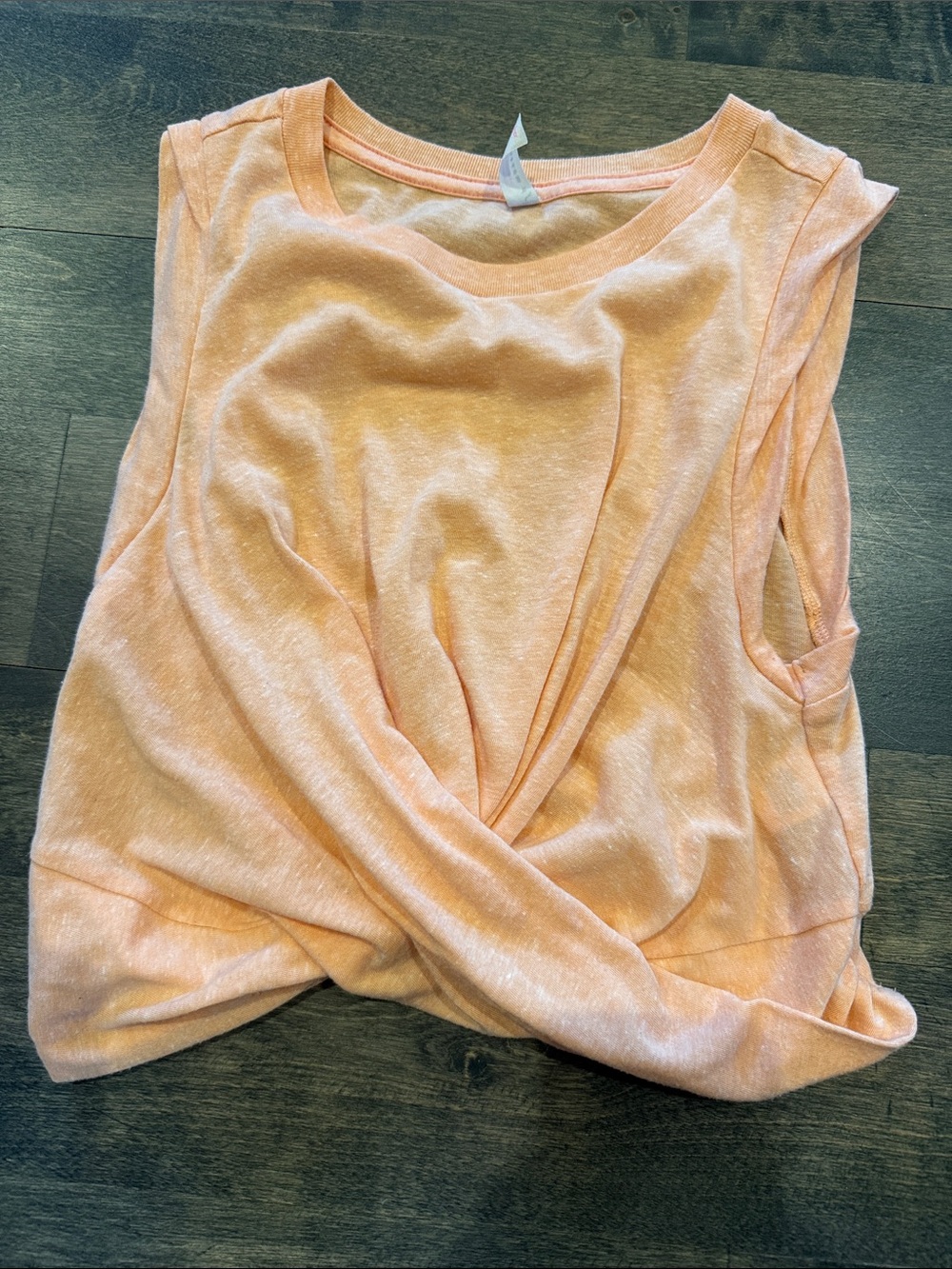 FP Movement by Free People Soft Peach Twist-Front Tank